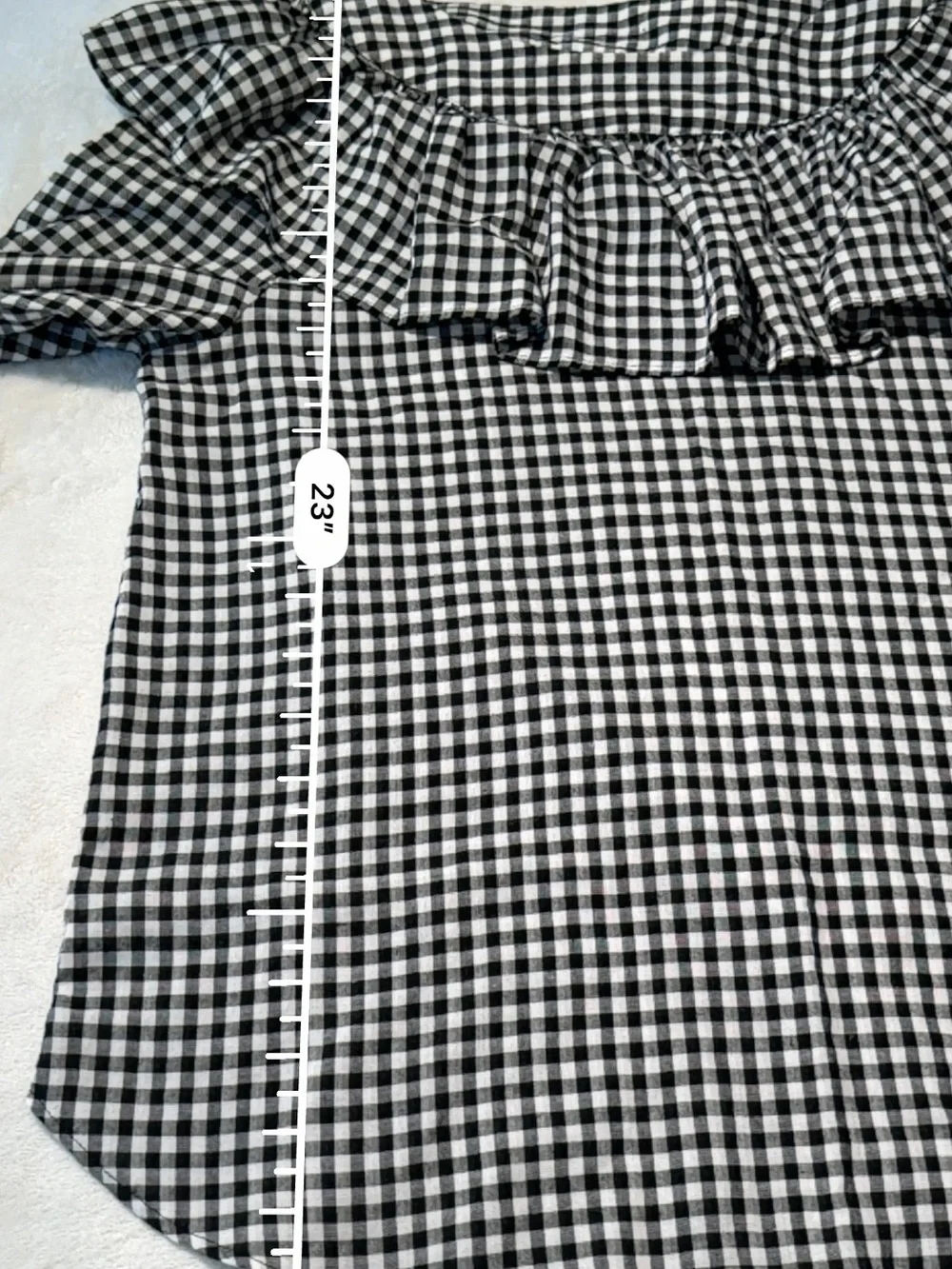 Zara gingham blouse